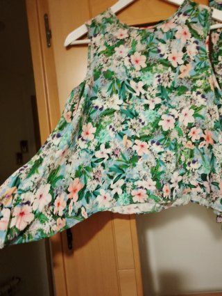 Conjunto blusa y pantalón floral mujer
