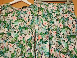 Conjunto blusa y pantalón floral mujer