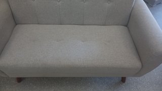 Sofá 2 plazas tapizado gris