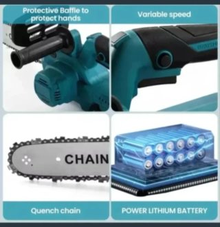 Motosierra Eléctrica 12 Pulgadas (2 Baterías)