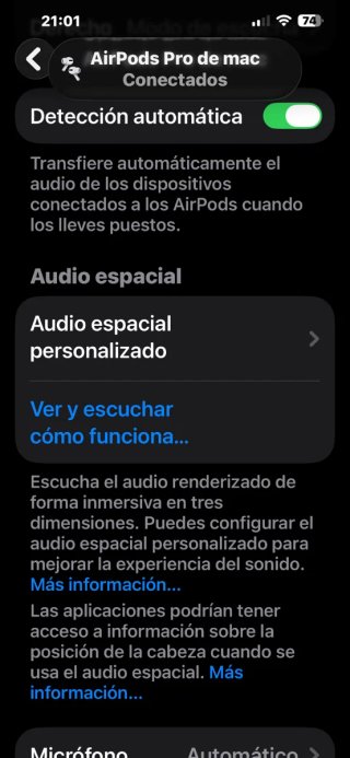 Air pods pro cancelación de ruido