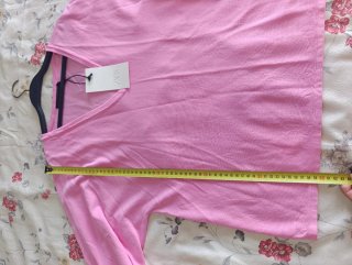 Top Zara rosa ancho talla L