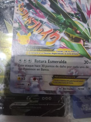 Carta Pokémon Mega Rayquaza EX 220 HP