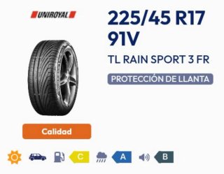 Neumático Uniroyal 225/45 R17