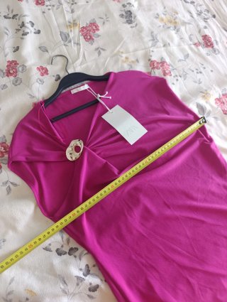 Top Zara de vestir drapeado