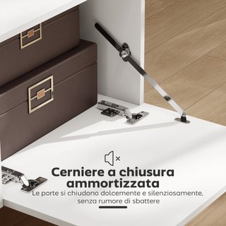 Mueble TV de 70" máx. con 2 puertas abatibles, caj