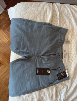 Pantalon chino Levis verde-azulado, nuevo, slim
