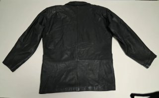 Chaqueta vintage cuero oversize Yves Saint Laurent
