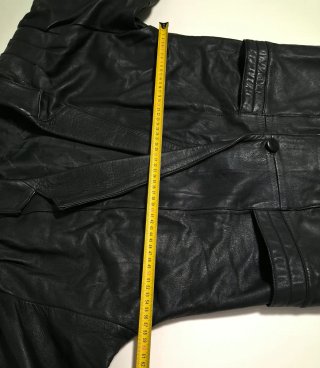 Chaqueta vintage cuero oversize Yves Saint Laurent