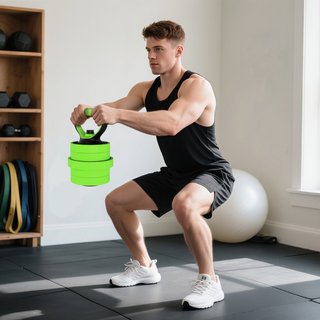 Juego de Pesas de Gimnasio 4 en 1 de 20kg, Convert