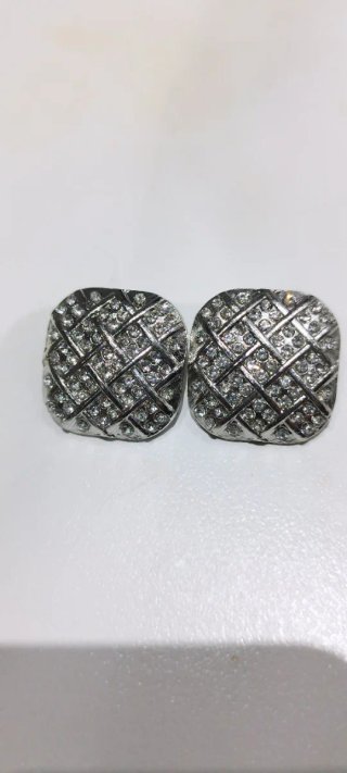 Orecchini Max Mara vintage anni '80. cm 2
