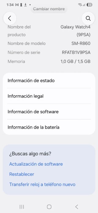 Samsung Galaxy Watch 4 40mm GPS Oro 1V9PSA