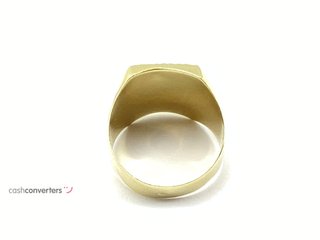 sello oro 18k con piedra con circonita t. 18 (18,47 mm)