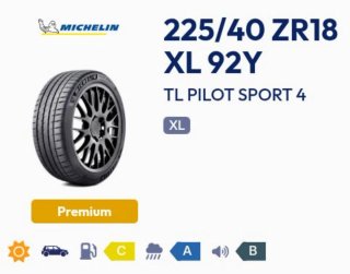 Neumático Michelin Pilot Sport 4 225/40 ZR18