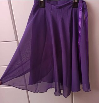 Falda de ballet gasa morada