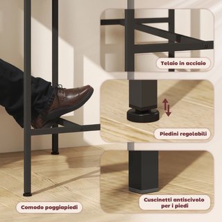Juego de Muebles de Bar de 3 Piezas con Mesa de Co