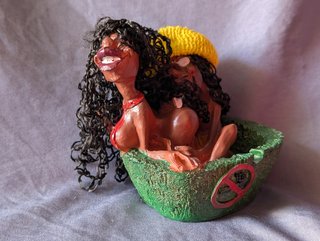 Cenicero Rasta Vintage Resina Pareja
