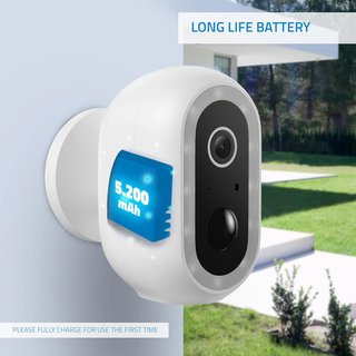 NIVIAN Cámara Vigilancia WiFi Exterior 2K