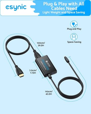 eSynic Extractor Audio HDMI a Óptico 192kHz
