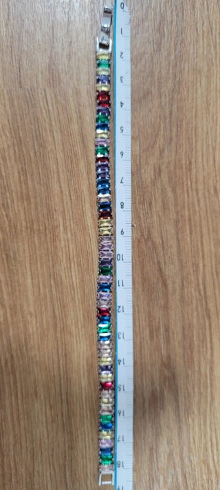 Pulsera Tennis Arcoíris Plata S925 Unisex