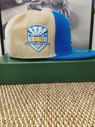 Gorra New Era 59FIFTY LA Beige y Azul 7.1/2