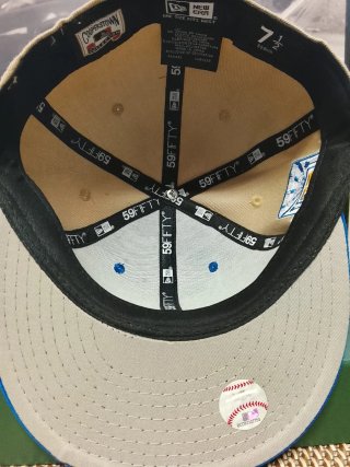 Gorra New Era 59FIFTY LA Beige y Azul 7.1/2