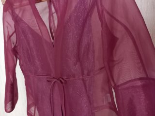 Chaqueta de fiesta malva