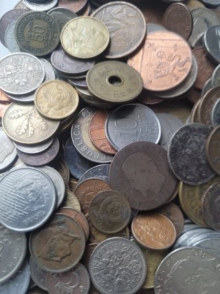Lote Monedas Mundo +1kg