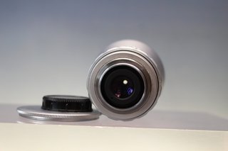 Objetivo, óptica vintage televisión Soligor 12.5 mm, f: 1:1.4.