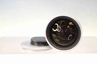 Objetivo, óptica vintage televisión Soligor 12.5 mm, f: 1:1.4.