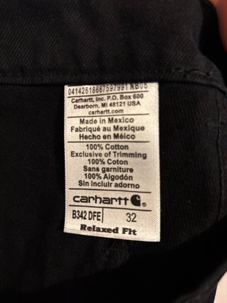 Calções Carhartt Preto Tamanho M