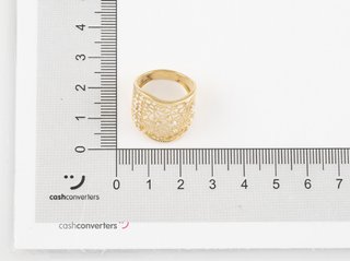 anillo oro 18k con piedra con circonita