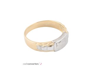 anillo oro 18k con piedra con circonita