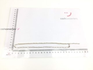 collar plata 925mm con piedra con perla 22cm