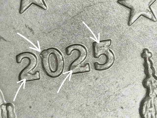 10 Monedas de 2 céntimos España 2025