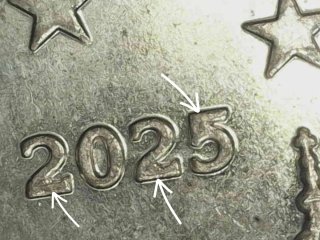 10 Monedas de 2 céntimos España 2025