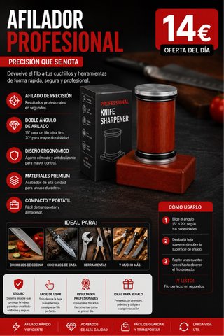 Afilador Profesional Cuchillos