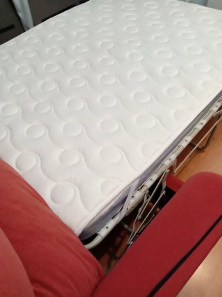 Sofá Cama Rojo Tela