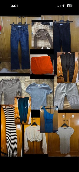 Ropa variada adolescente