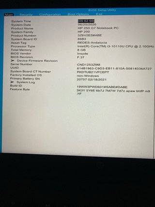Portátil HP 250 G7 i3 | 8GB RAM