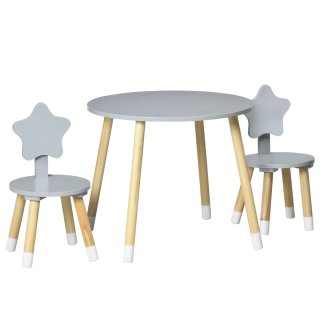 Mesa y 2 Sillas Infantiles estrella de 18 m a 24 a