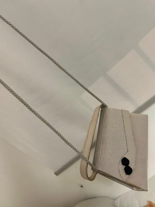 Bolso de fiesta plateado y negro
