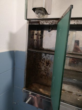 Mueble espejo baño antiguo