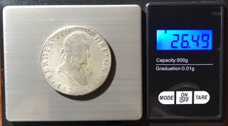 8 Reales Plata 1820 México Fernando VII + Regalo