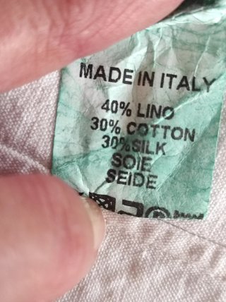 Abito vintage seta lino cotone verde anni 2000