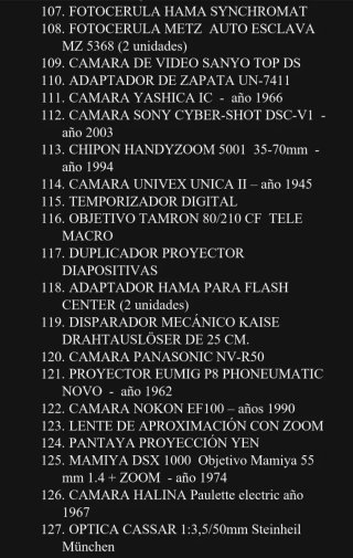 Colección de Cámaras Fotográficas