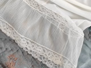 Sottoveste vintage anni '70 bianca