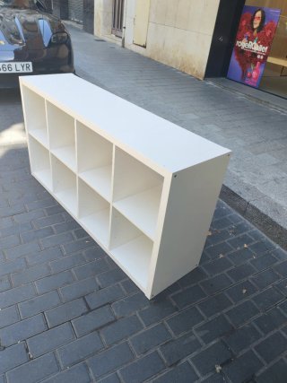 Estantería Kallax IKEA Blanca con Cajones y Puerta