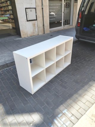 Estantería Kallax IKEA Blanca con Cajones y Puerta