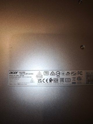 Portátil Acer Chromebook 314 Argento